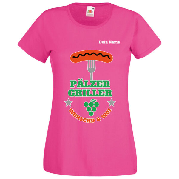 PFALZFANS Pfälzer Schorle-Weinfest-T-Shirt Pälzer Griller Worschd unn Woi Grill