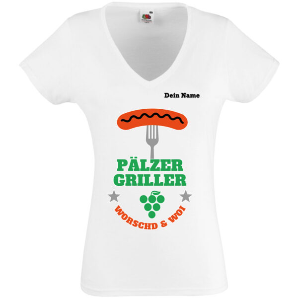 PFALZFANS Pfälzer Schorle-Weinfest-T-Shirt Pälzer Griller Worschd unn Woi Grill