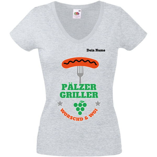 PFALZFANS Pfälzer Schorle-Weinfest-T-Shirt Pälzer Griller Worschd unn Woi Grill