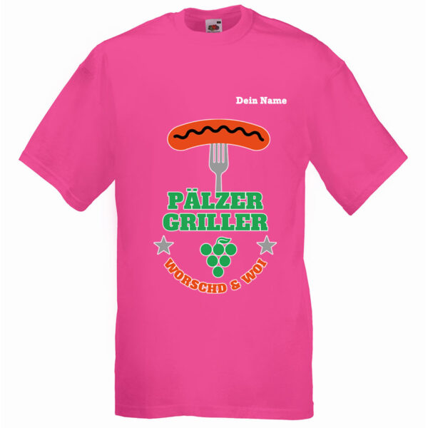 PFALZFANS Pfälzer Schorle-Weinfest-T-Shirt Pälzer Griller Worschd unn Woi Grill