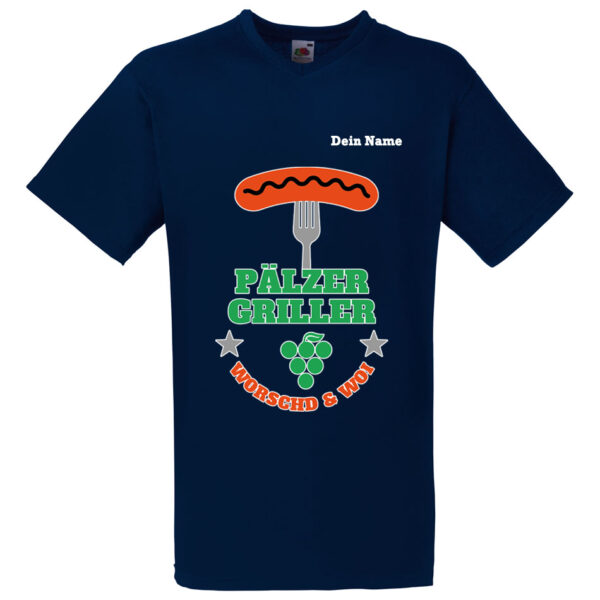 PFALZFANS Pfälzer Schorle-Weinfest-T-Shirt Pälzer Griller Worschd unn Woi Grill