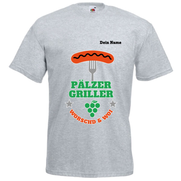 PFALZFANS Pfälzer Schorle-Weinfest-T-Shirt Pälzer Griller Worschd unn Woi Grill