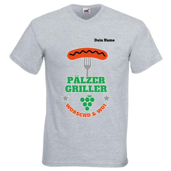 PFALZFANS Pfälzer Schorle-Weinfest-T-Shirt Pälzer Griller Worschd unn Woi Grill