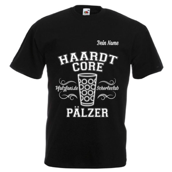 PFALZFANS Pfälzer Schorle-Weinfest-T-Shirt HAARDTCORE PÄLZER