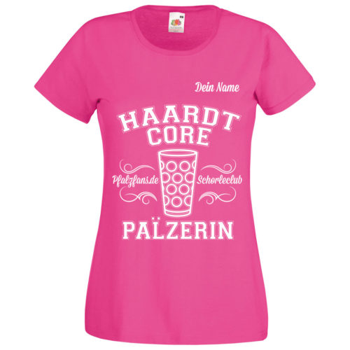 PFALZFANS Pfälzer Schorle-Weinfest-T-Shirt HAARDTCORE PÄLZER