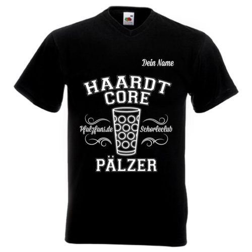 PFALZFANS Pfälzer Schorle-Weinfest-T-Shirt HAARDTCORE PÄLZER