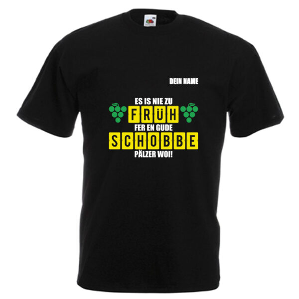 PFALZFANS Pfälzer Schorle-Weinfest-T-Shirt FRÜHSCHOBBE Literarischer Frühschoppen