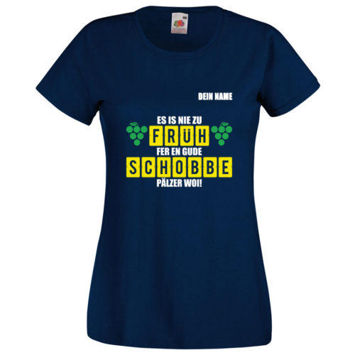 PFALZFANS Pfälzer Schorle-Weinfest-T-Shirt FRÜHSCHOBBE Literarischer Frühschoppen