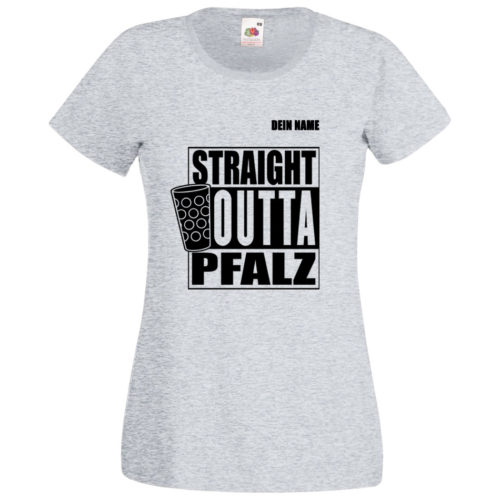 PFALZFANS Pfälzer Schorle-Weinfest-T-Shirt STRAIGHT OUTTA PFALZ