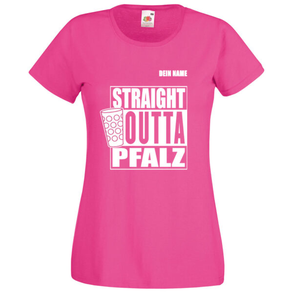 PFALZFANS Pfälzer Schorle-Weinfest-T-Shirt STRAIGHT OUTTA PFALZ