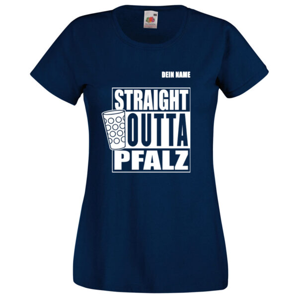 PFALZFANS Pfälzer Schorle-Weinfest-T-Shirt STRAIGHT OUTTA PFALZ