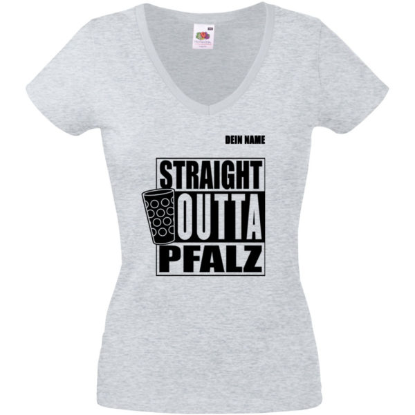 PFALZFANS Pfälzer Schorle-Weinfest-T-Shirt STRAIGHT OUTTA PFALZ