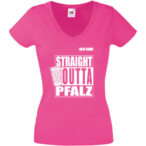 PFALZFANS Pfälzer Schorle-Weinfest-T-Shirt STRAIGHT OUTTA PFALZ