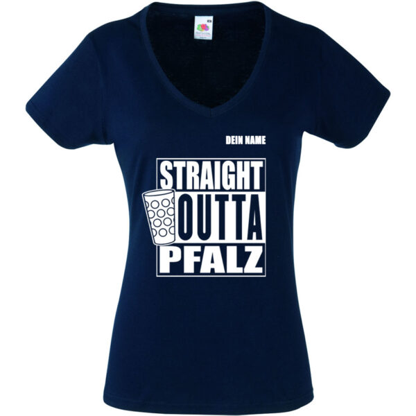 PFALZFANS Pfälzer Schorle-Weinfest-T-Shirt STRAIGHT OUTTA PFALZ