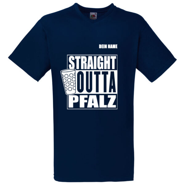 PFALZFANS Pfälzer Schorle-Weinfest-T-Shirt STRAIGHT OUTTA PFALZ