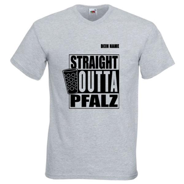 PFALZFANS Pfälzer Schorle-Weinfest-T-Shirt STRAIGHT OUTTA PFALZ