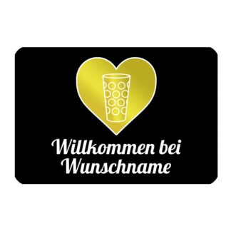 PFALZFANS Pfälzer Schorle-Weinfest-Fußmatte Türmatte inklusive individuellem Wunschaufdruck