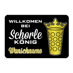 PFALZFANS Pfälzer Schorle-Weinfest-Fußmatte Türmatte inklusive individuellem Wunschaufdruck