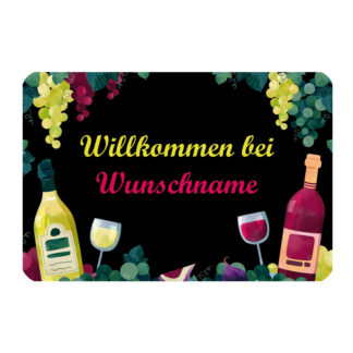 PFALZFANS Pfälzer Schorle-Weinfest-Fußmatte Türmatte inklusive individuellem Wunschaufdruck