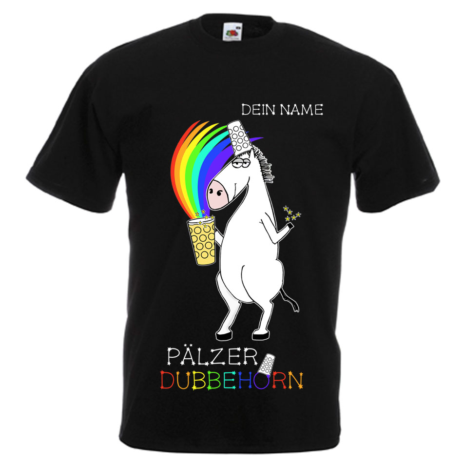 PFALZFANS Pfälzer Schorle-Weinfest-T-Shirt inklusive individuellem Namens-Wunschaufdruck