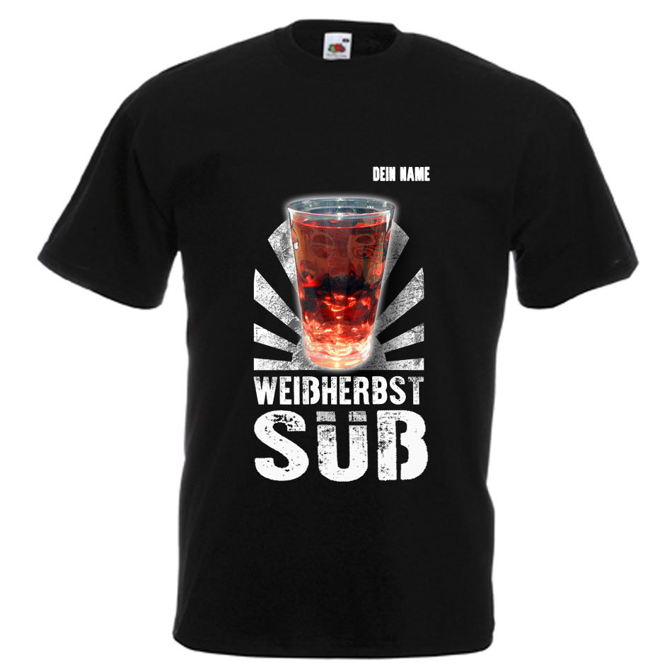 PFALZFANS Pfälzer Schorle-Weinfest-T-Shirt inklusive individuellem Namens-Wunschaufdruck