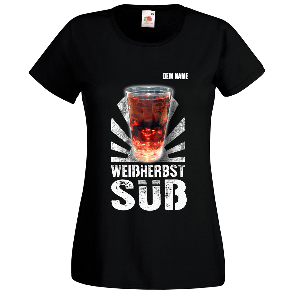 PFALZFANS Pfälzer Schorle-Weinfest-T-Shirt inklusive individuellem Namens-Wunschaufdruck