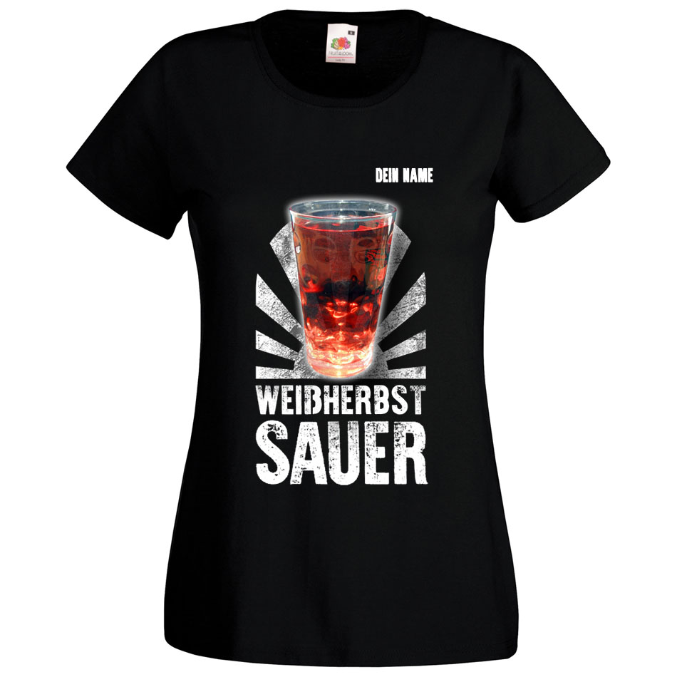 PFALZFANS Pfälzer Schorle-Weinfest-T-Shirt inklusive individuellem Namens-Wunschaufdruck