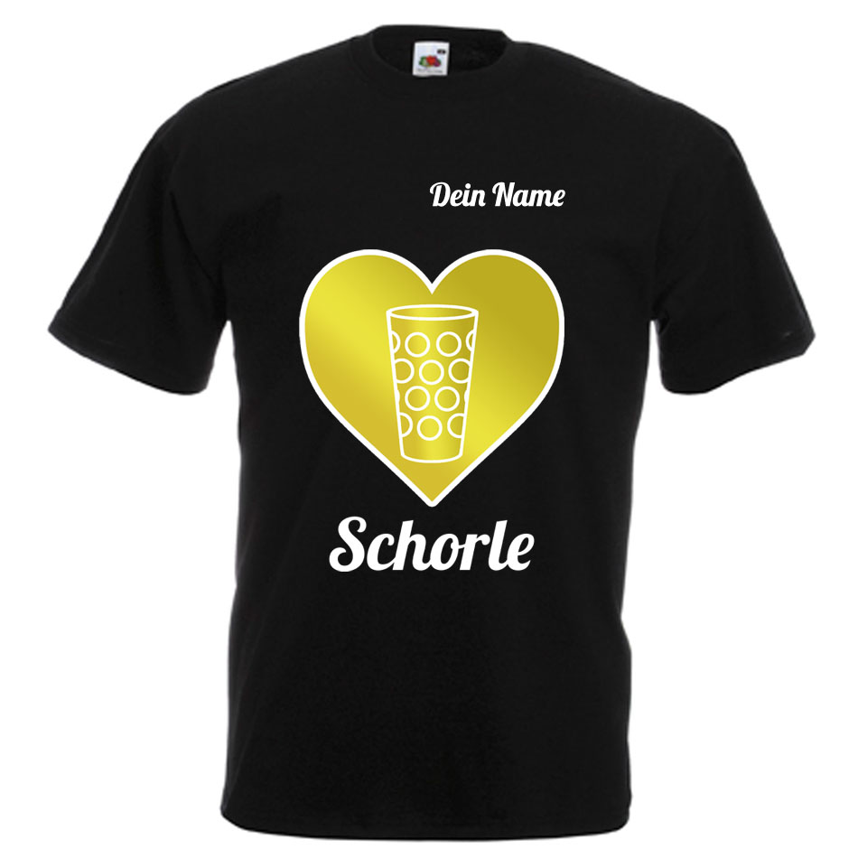 PFALZFANS Pfälzer Schorle-Weinfest-T-Shirt inklusive individuellem Namens-Wunschaufdruck
