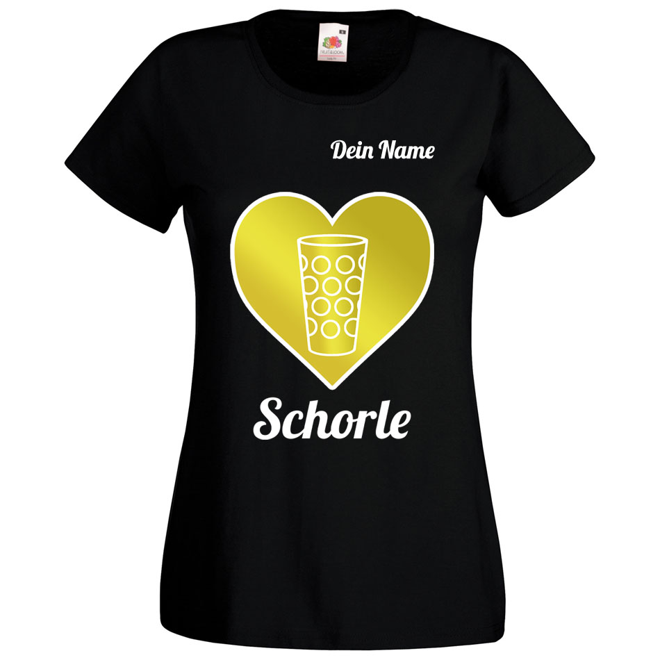 PFALZFANS Pfälzer Schorle-Weinfest-T-Shirt inklusive individuellem Namens-Wunschaufdruck